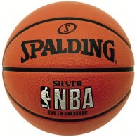 Мяч баскетбольный №7 SPALDING NBA SILVER с логотипом NBA 83016 Оранжевый